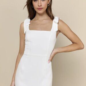 COPY - NWT Lulus Your Sweetie White Tie-Strap Mini Dress